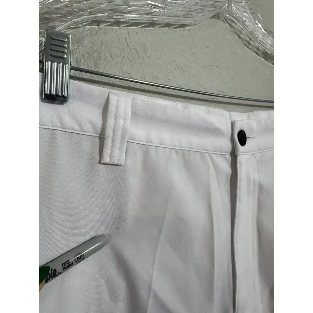 Adidas Pants Mens 40x32 White‎ Golf Performance Stretch Chino Tennis Climalite